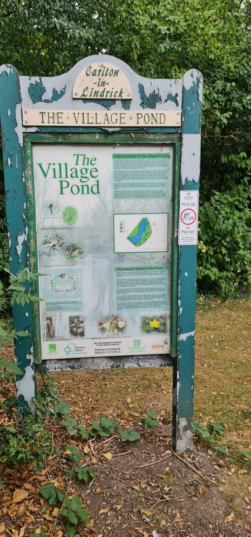 The Village Pond Notice